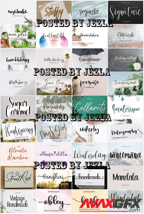 Mix Font Bundle 74 - 36 Premium Fonts