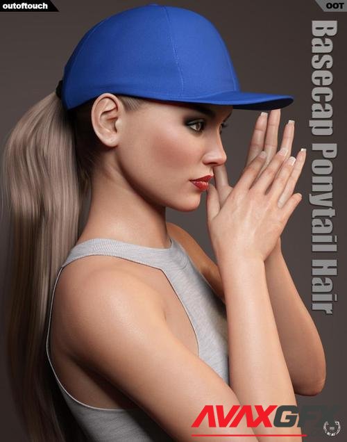 Basecap Ponytail Hair for Genesis 3 and 8 Female(s)