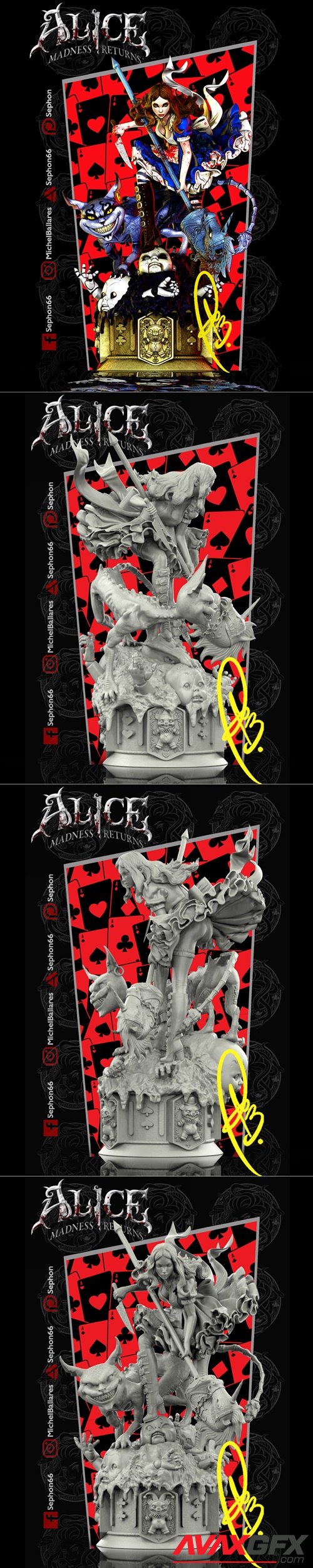 Alice Madness Returns – 3D Printable STL