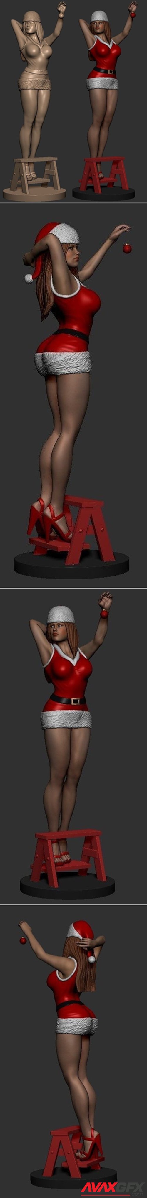 Santa Girl – 3D Printable STL