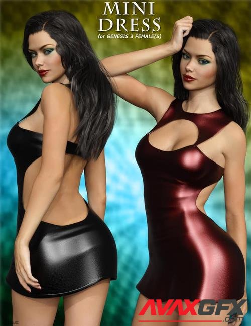 Mini Dress For Genesis 3 Females