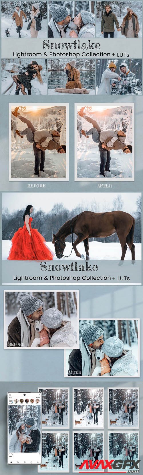 Snowflake Lightroom Photoshop LUTs - 6573896