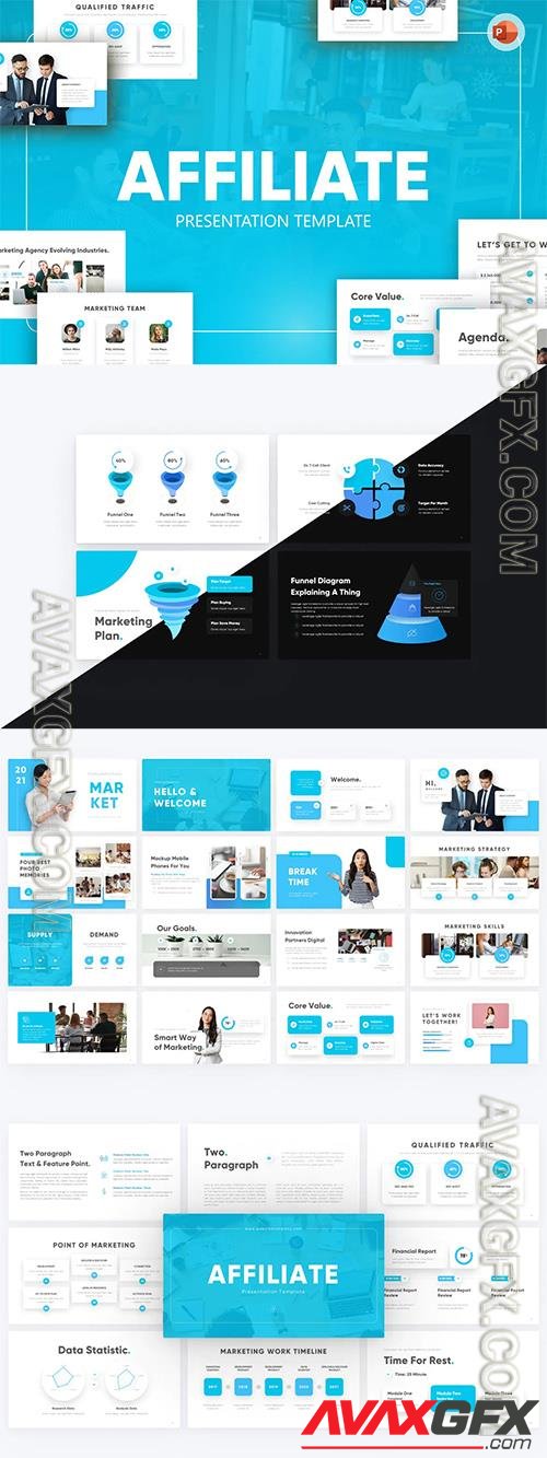 Affiliate Digital Marketing PowerPoint Template YRP4XC8