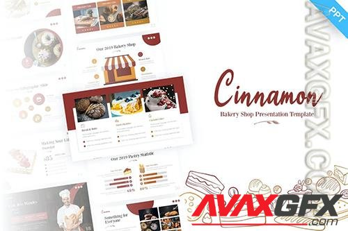 Cinnamon Bakery Food PowerPoint Template XFWWC64