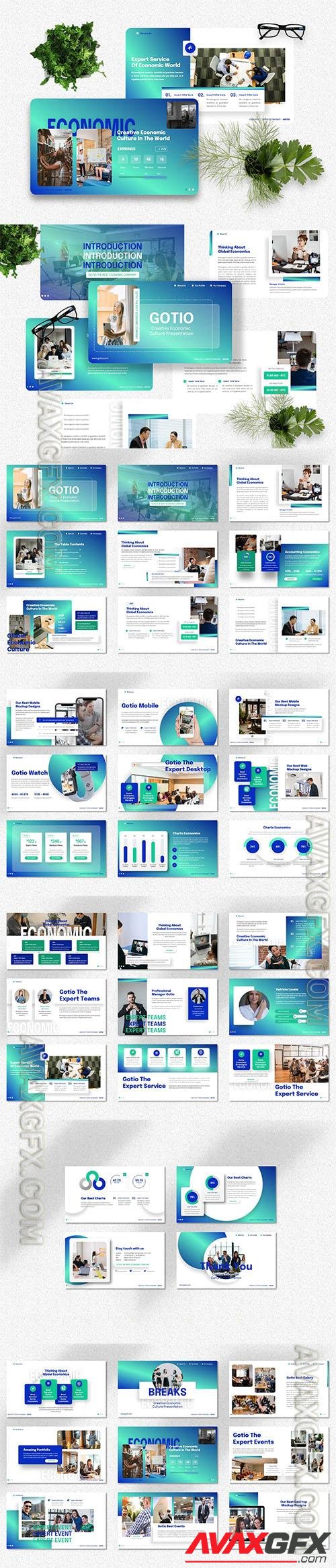 Gotio - Creative Economic Culture Powerpoint, Keynote and Google Slides Template
