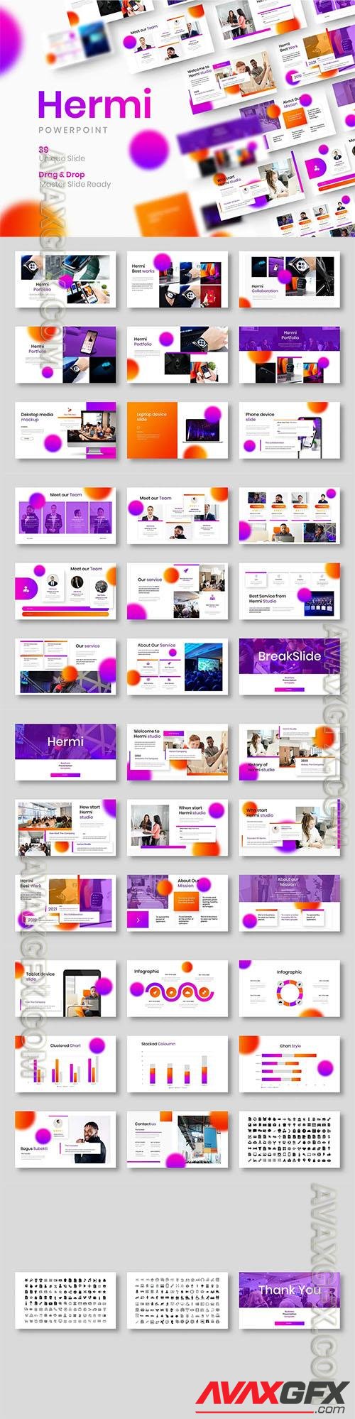 Hermi - Business Powerpoint, Keynote and Google Slides Template