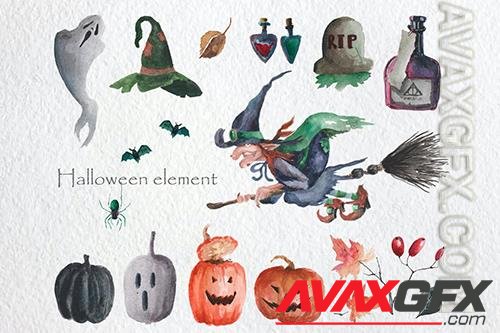 Halloween Watercolor Set BDPQ336