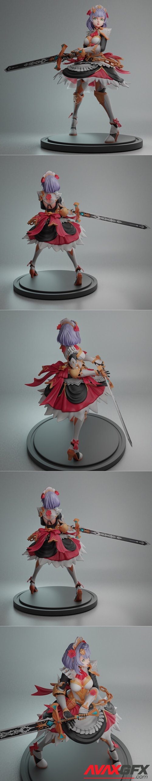 Genshin Impact Noelle – 3D Printable STL