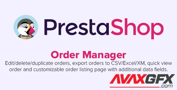 Order Manager v2.2.8 - Edit, delete, export, quick view & more - PrestaShop Module