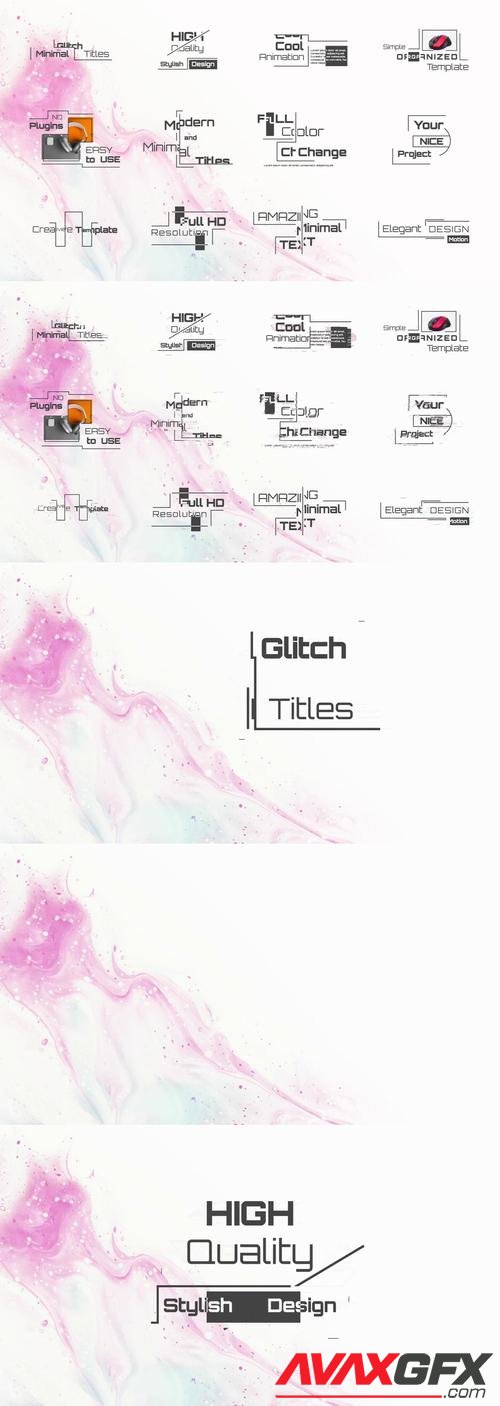 MotionArray – Minimal Glitch Titles 1044124