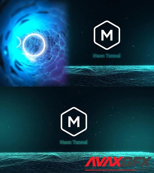 MotionArray – Neon Tunnel Logo 1004951