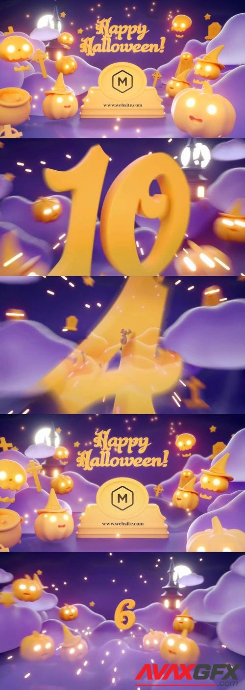 MotionArray – Halloween Countdown Logo Reveal 1044279
