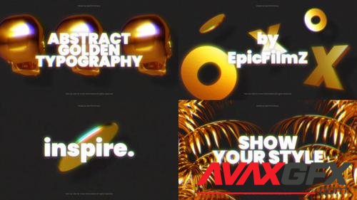 MotionArray – Abstract Golden Typography 1014881