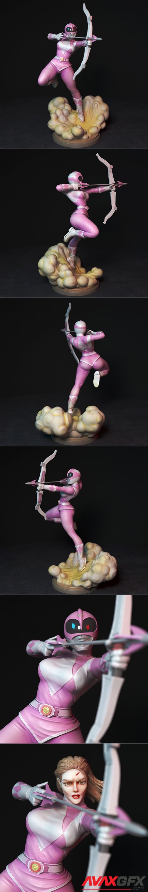 Pink Ranger – 3D Printable STL