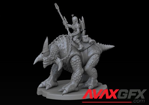 Mercenary Beast Rider – 3D Printable STL