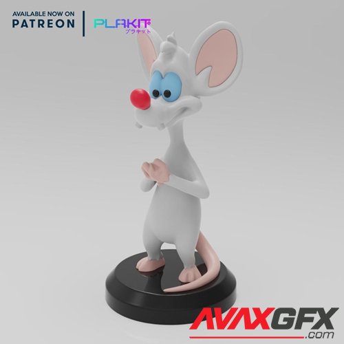 Plakit pinky and the brain Pinky – 3D Printable STL