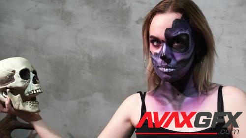MotionArray – Spooky Skull Makeup 1041200