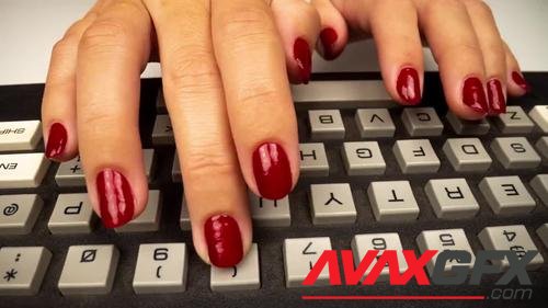 MotionArray – Typing In Red Nails 1041173