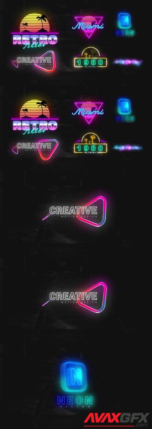 MotionArray – Neon Creative Titles 1009274