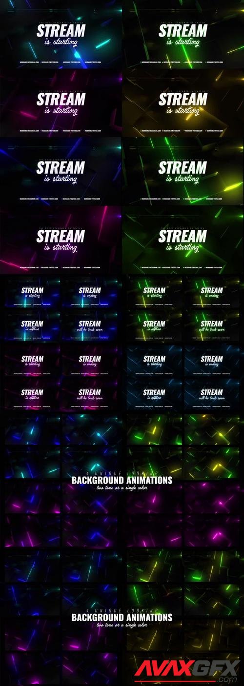 MotionArray – Neon Cube Stream Package 1006344