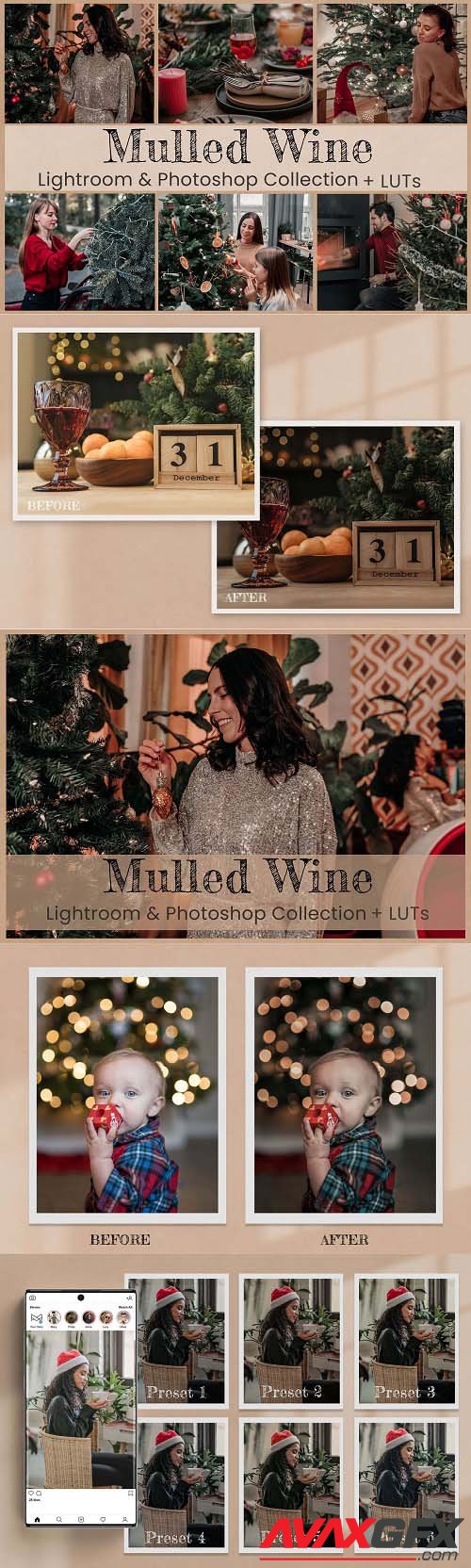 Mulled Wine Lightroom Photoshop LUTs - 6577444