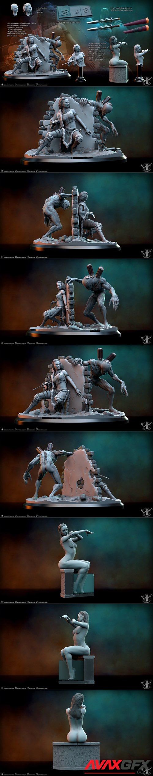 Senua – 3D Printable STL