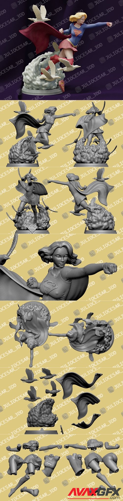 Super Girl – 3D Printable STL