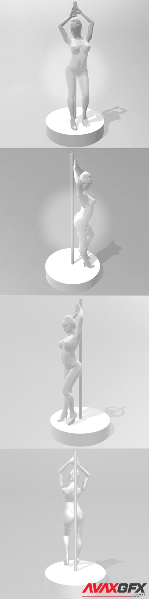 Lana pole dance – 3D Printable STL