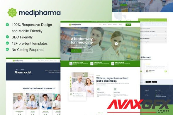 ThemeForest - MediPharma v1.0.0 - Pharmacy & Medical Elementor Template Kit - 34227741