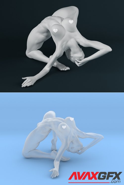 Strong Woman 002 – 3D Printable STL