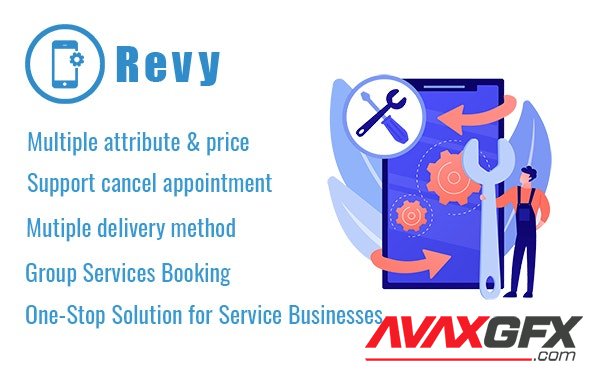 CodeCanyon - Revy v1.3 - WordPress booking system for repair service industries - 32384781