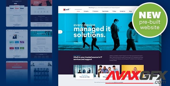 ThemeForest - Nanosoft v1.1.15 - WP Theme for IT Solutions and Services Company - 22064051