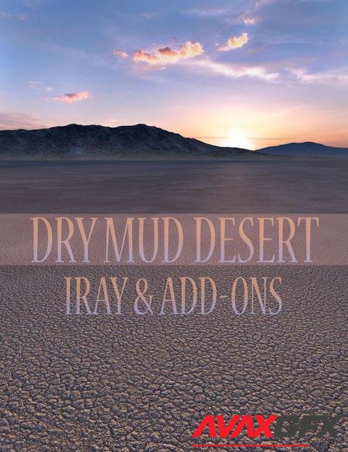 Dry Mud Desert Iray and Add-ons