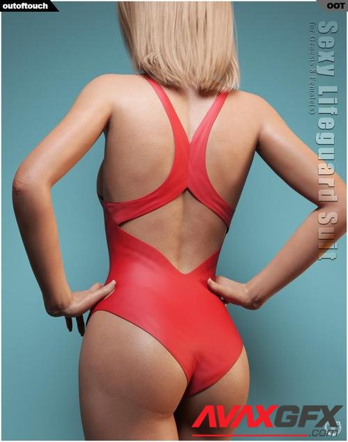 Sexy Lifeguard Suit for Genesis 8 Females