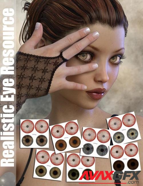 P3D Realistic Eye Resource for Genesis 3 Female(s)
