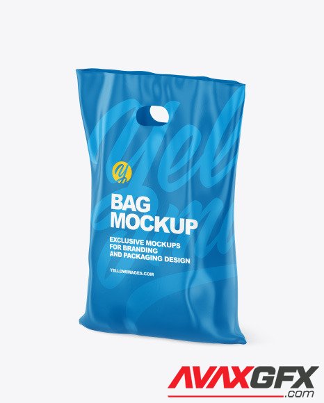 Plastic Bag Mockup - Half Side View 89776