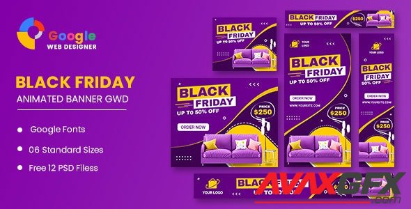 CodeCanyon - Black Friday Furniture HTML5 Banner Ads GWD v1.0 - 34268138