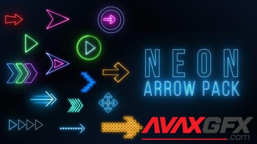 MotionArray – Neon Arrow Pack 1011557