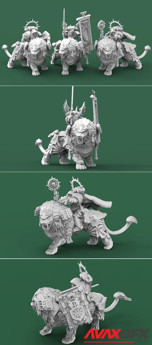 Angelic Lion Knights – 3D Printable STL