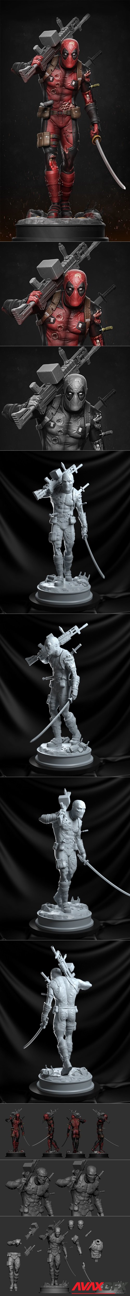 Deadpool statue – 3D Printable STL