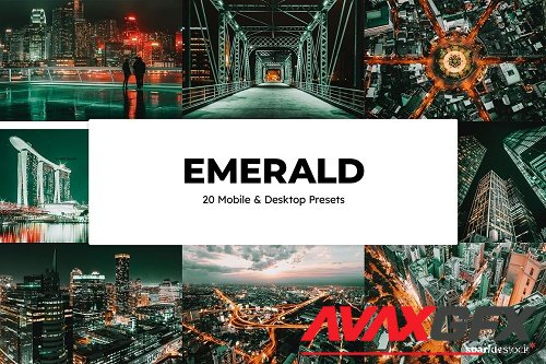 20 Emerald Lightroom Presets & LUTs - 6541097