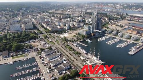 MotionArray – Flying Over Gdynia City In Poland 1035904