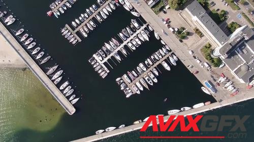 MotionArray – Top-Down Aerial View Of Gdynia Port 1035902