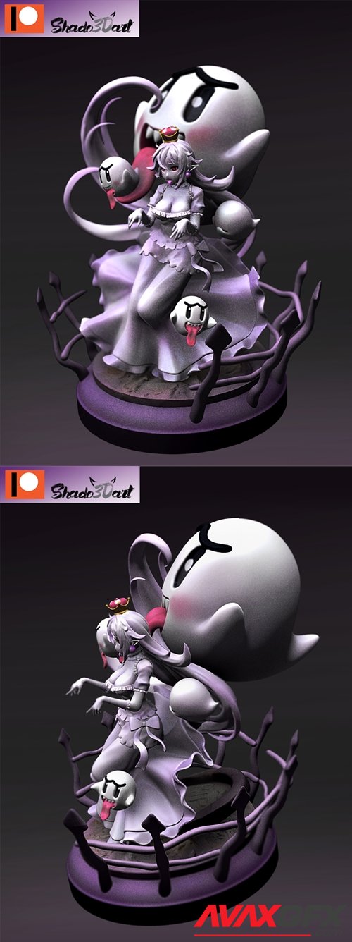 Mario, Princess Boo – 3D Printable STL