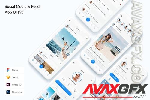 Social Media & Feed App UI Kit VFMD8F6