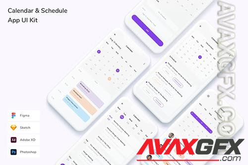 Calendar & Schedule App UI Kit AYXFC9C