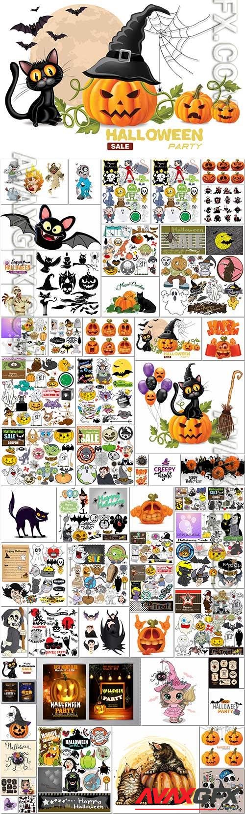 Bundle Halloween vector illustration vol 2