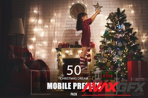 50 Christmas Dream Mobile Presets Pack