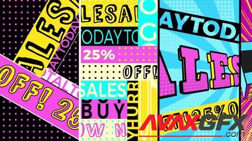 MotionArray – Pop Art Typography Sale Stories 595269