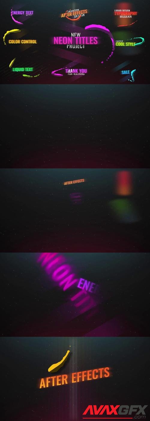 MotionArray – Neon Liquid Titles 542100